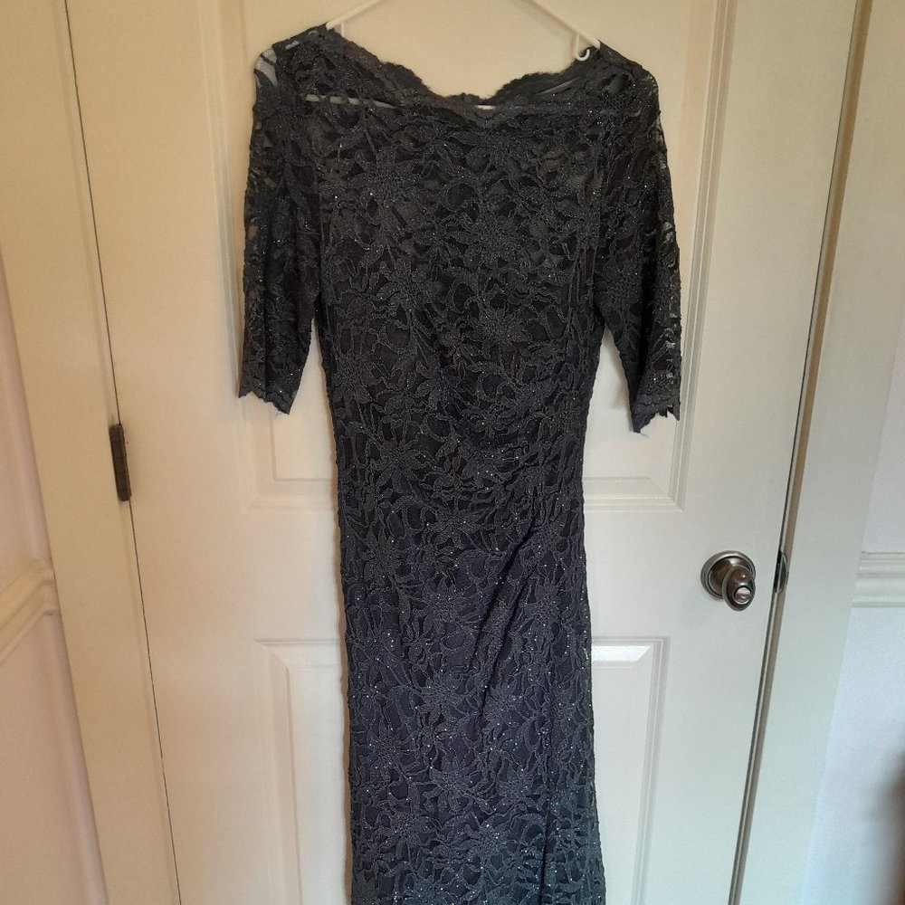 Women's NW Nightway Silver Lace Dress